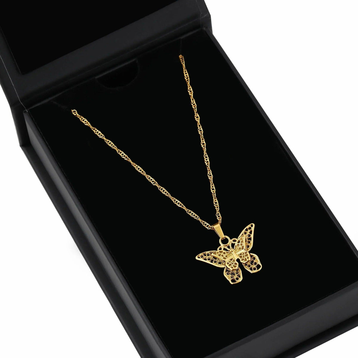 Colar com Pendente Borboleta - Wulgor