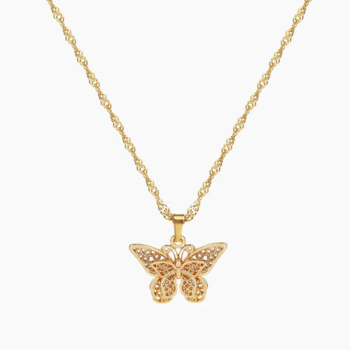 Colar com Pendente Borboleta - Wulgor