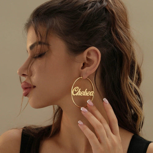Argolas Clássicas Personalizadas com Nome - Wulgor