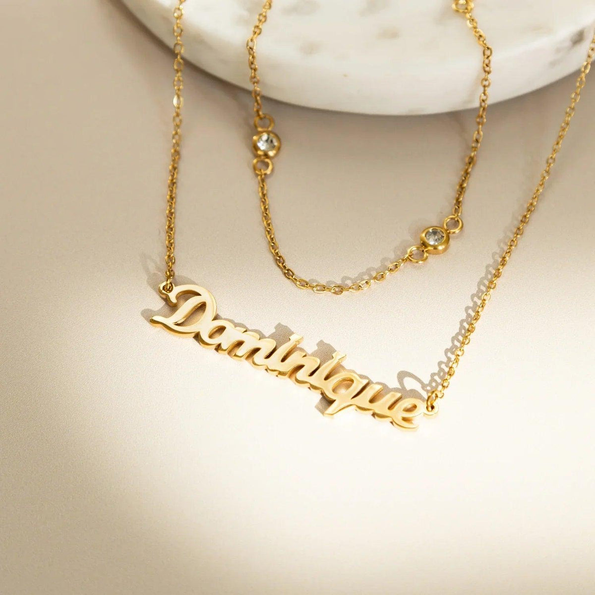 Colar Personalizado com Placa de Nome - Wulgor