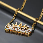 Colar Figaro Personalizado com Nome e Coroa - Wulgor