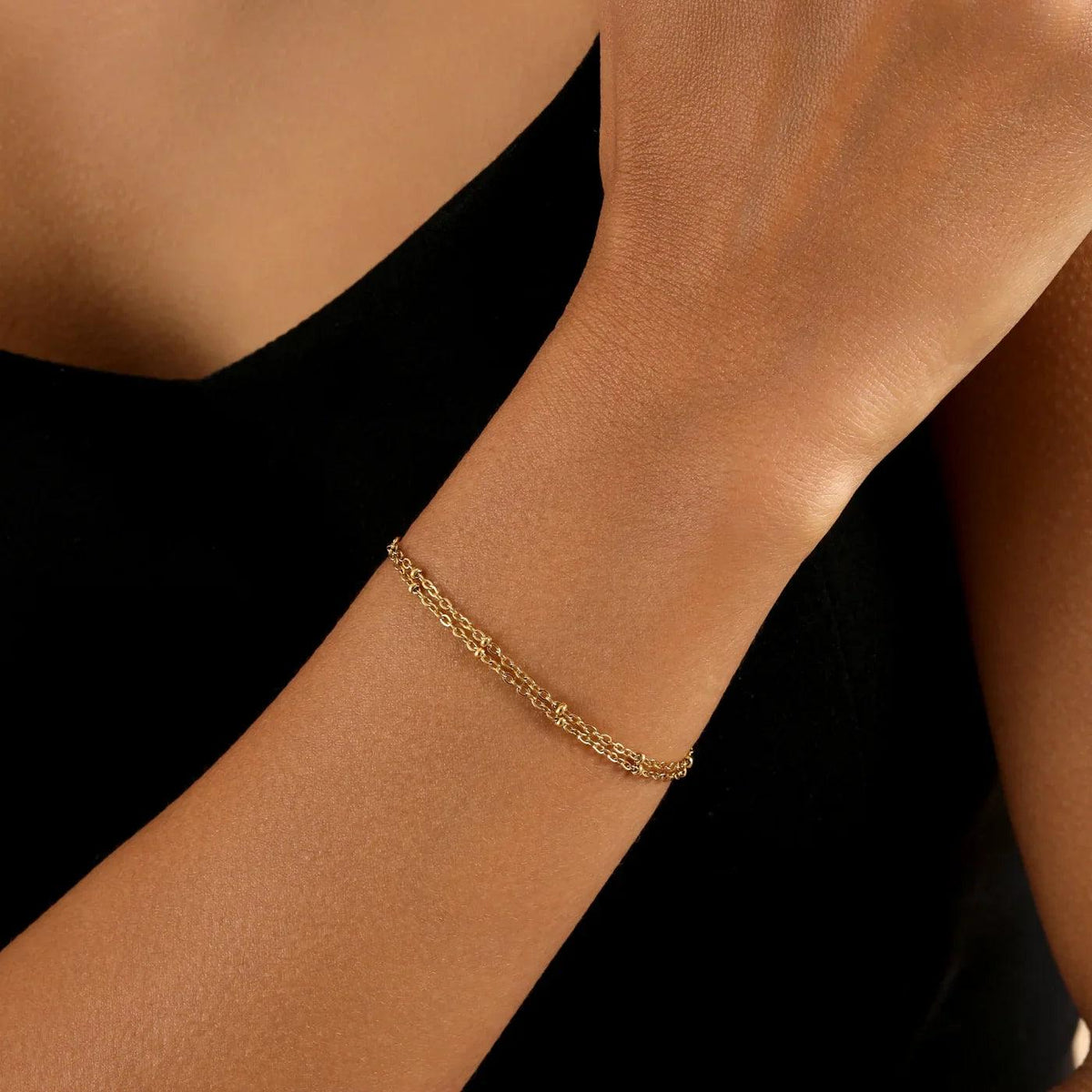 Pulseira Dupla Corrente Satellite - Wulgor