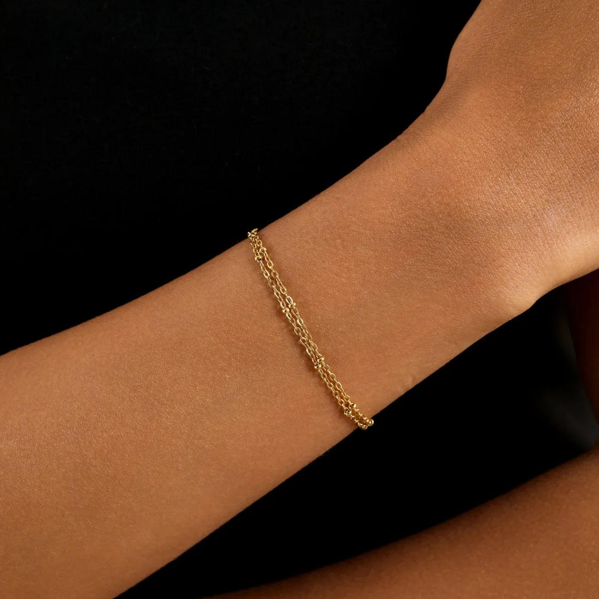 Pulseira Dupla Corrente Satellite - Wulgor