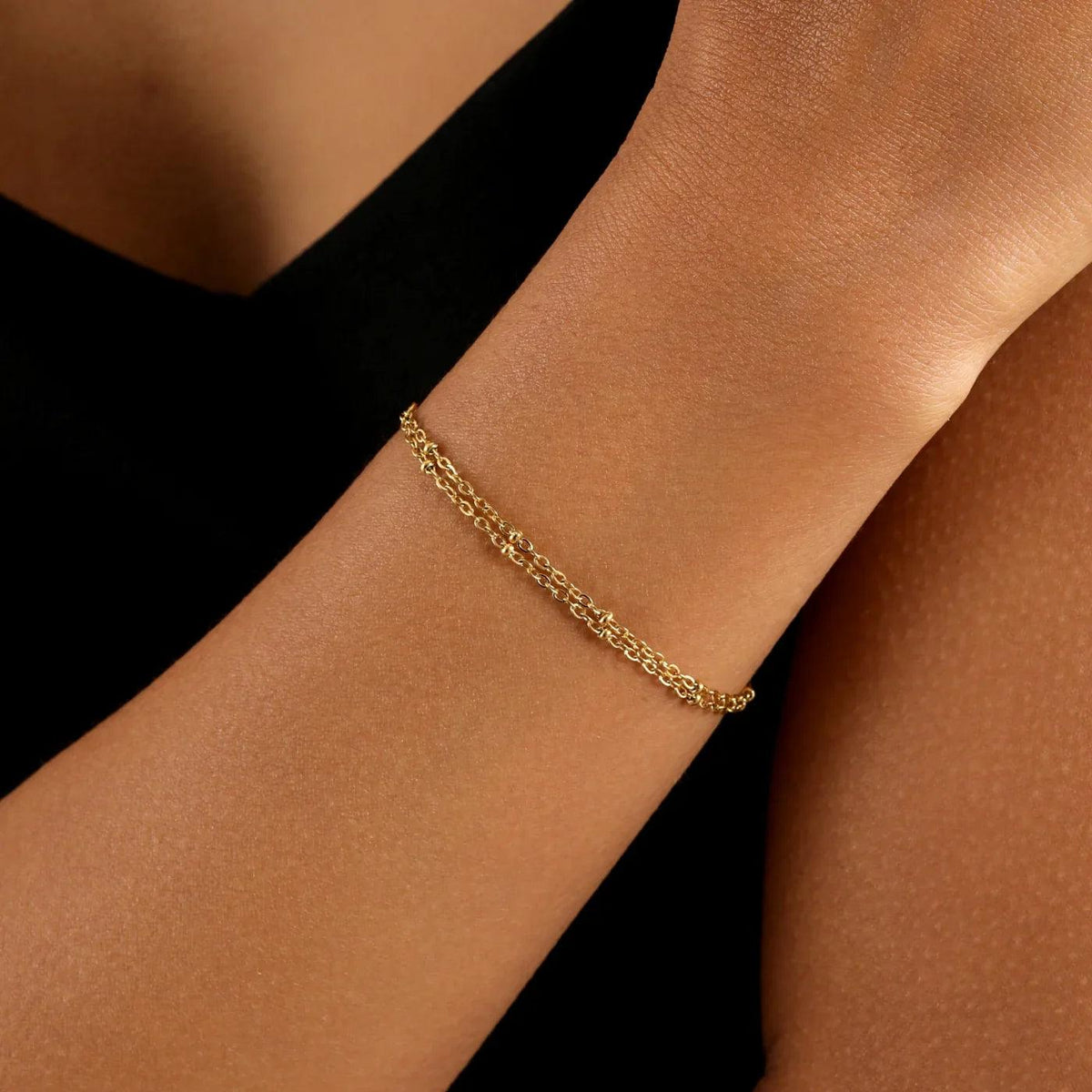 Pulseira Dupla Corrente Satellite - Wulgor