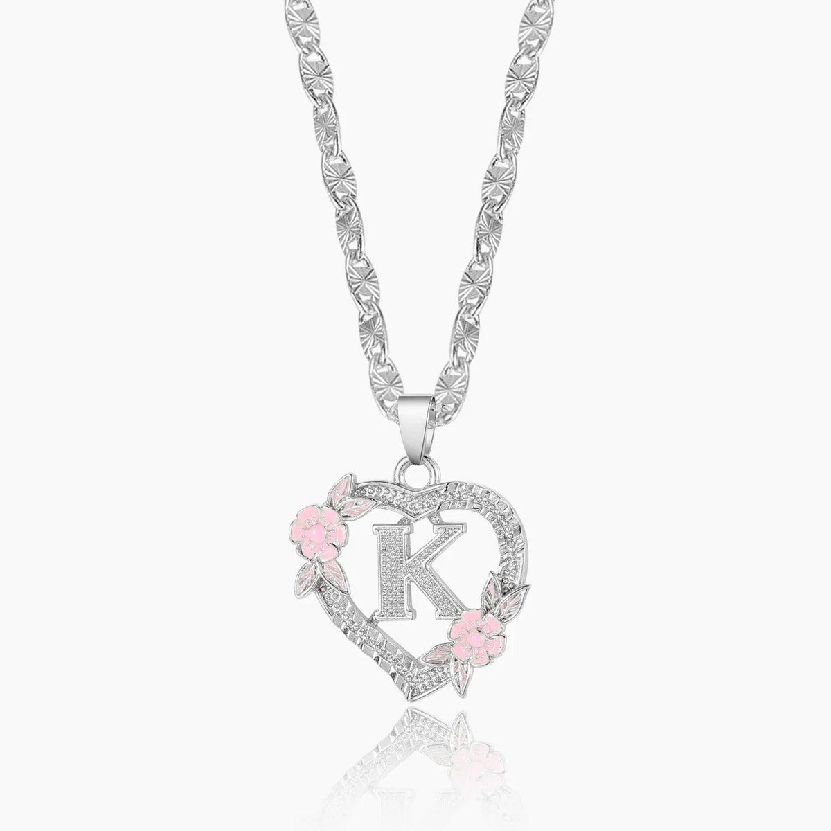 Colar Personalizado com Inicial em Flor - Wulgor