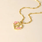 Colar Personalizado com Inicial em Flor - Wulgor