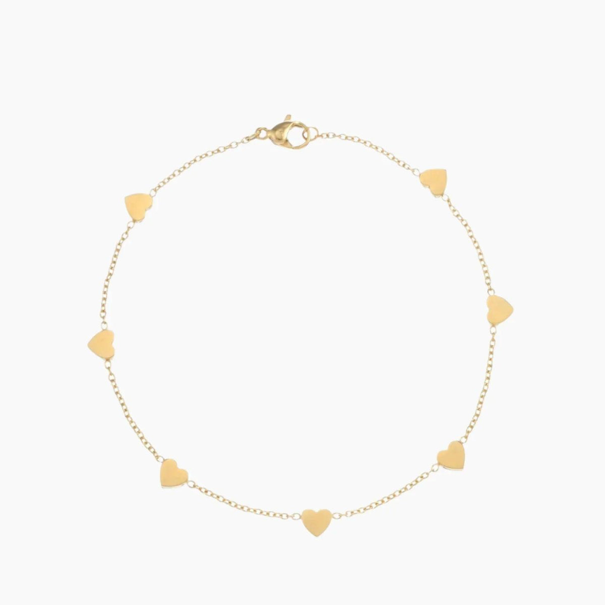 Pulseira de Tornozelo Corações - Wulgor