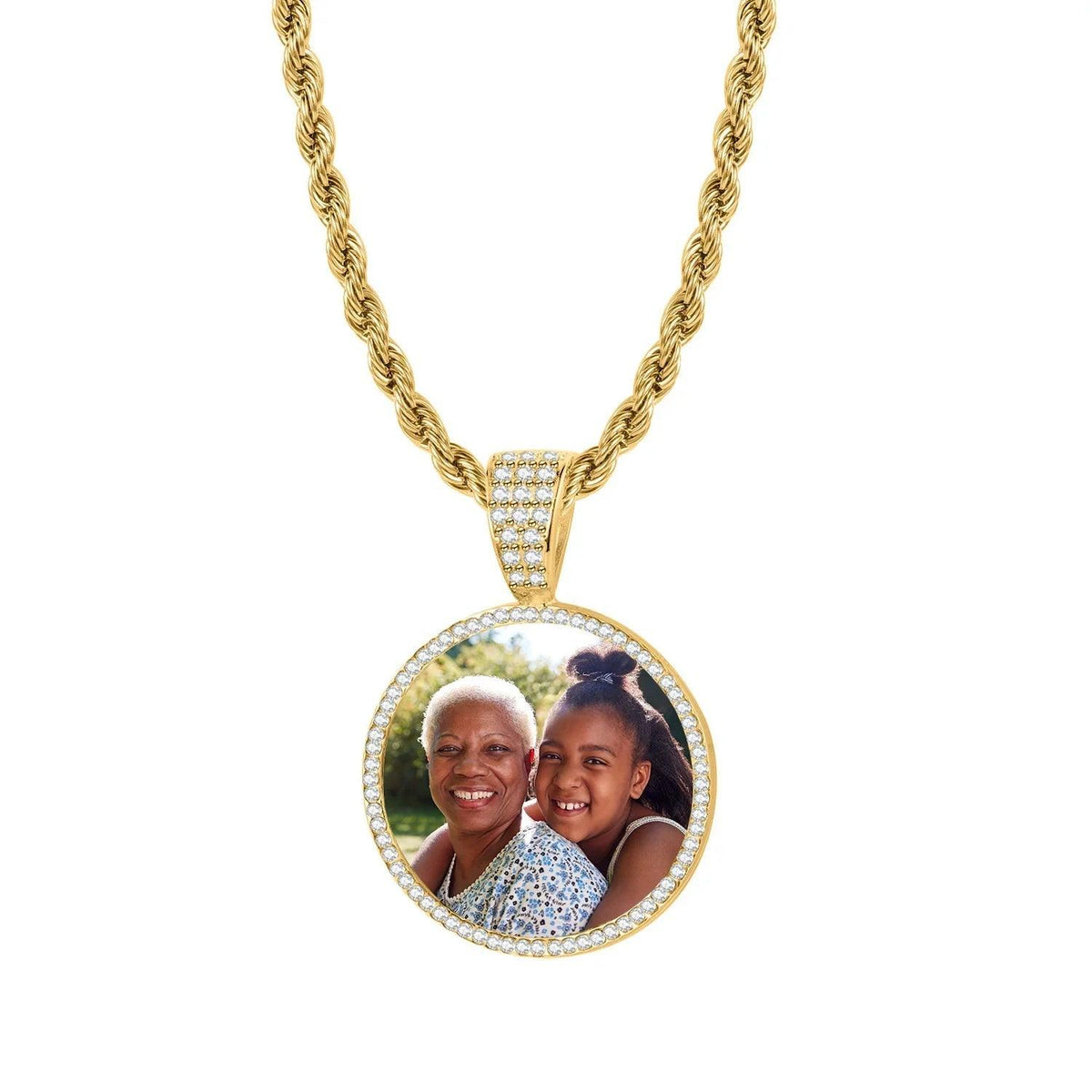 Colar Personalizado com Foto Cravejada - Wulgor