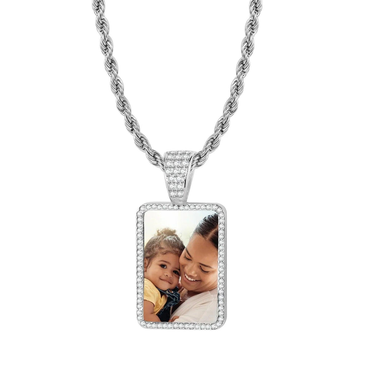 Colar Personalizado com Foto Cravejada - Wulgor