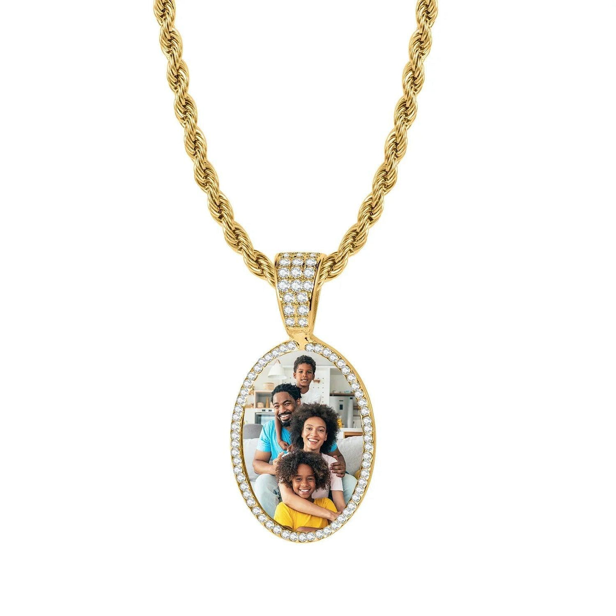 Colar Personalizado com Foto Cravejada - Wulgor