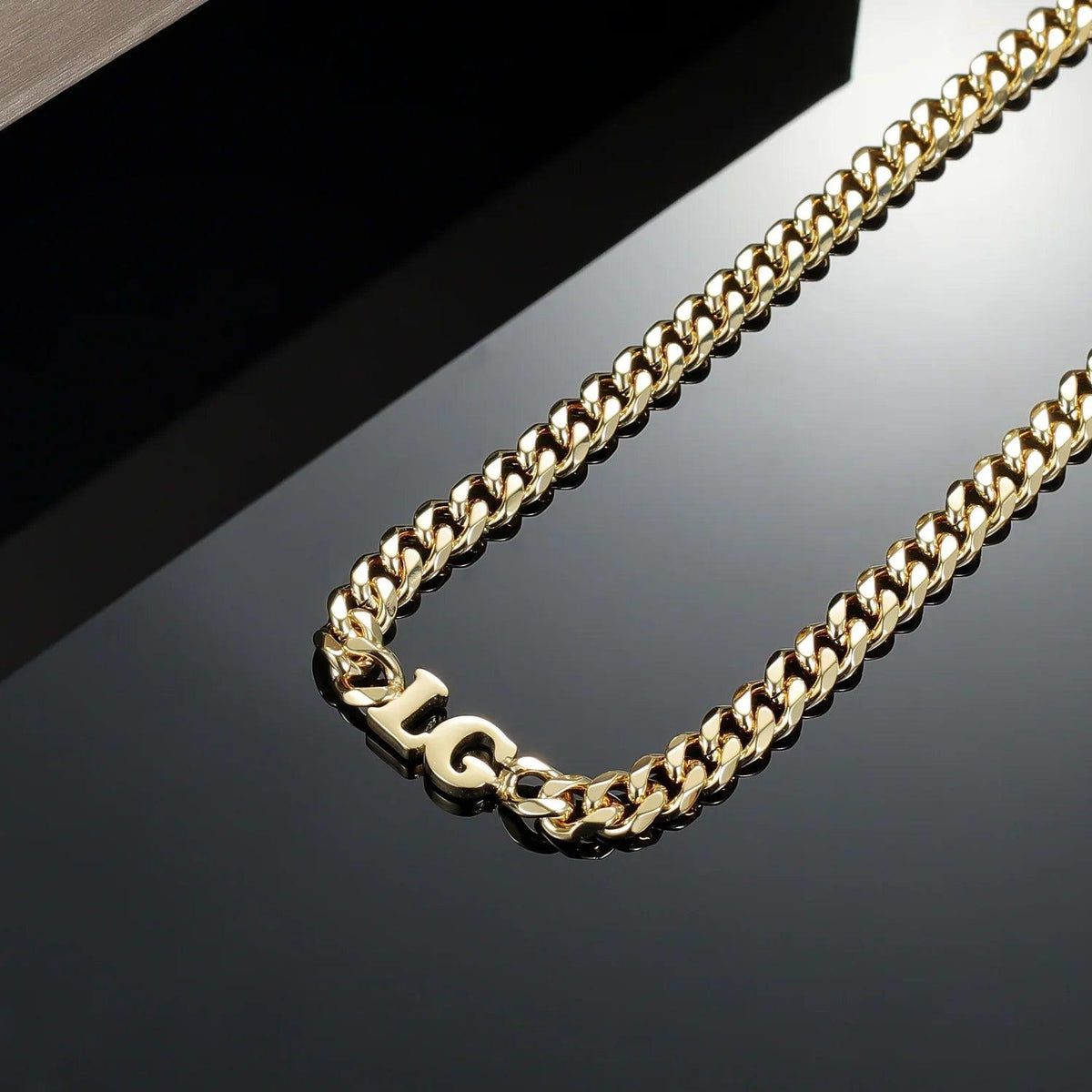 Choker Cuban Personalizado com Iniciais - Wulgor
