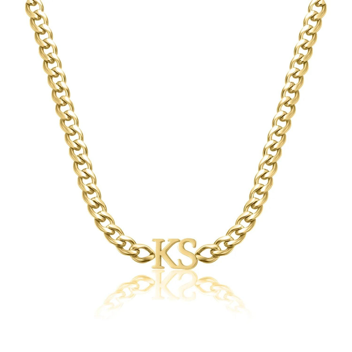 Choker Cuban Personalizado com Iniciais - Wulgor