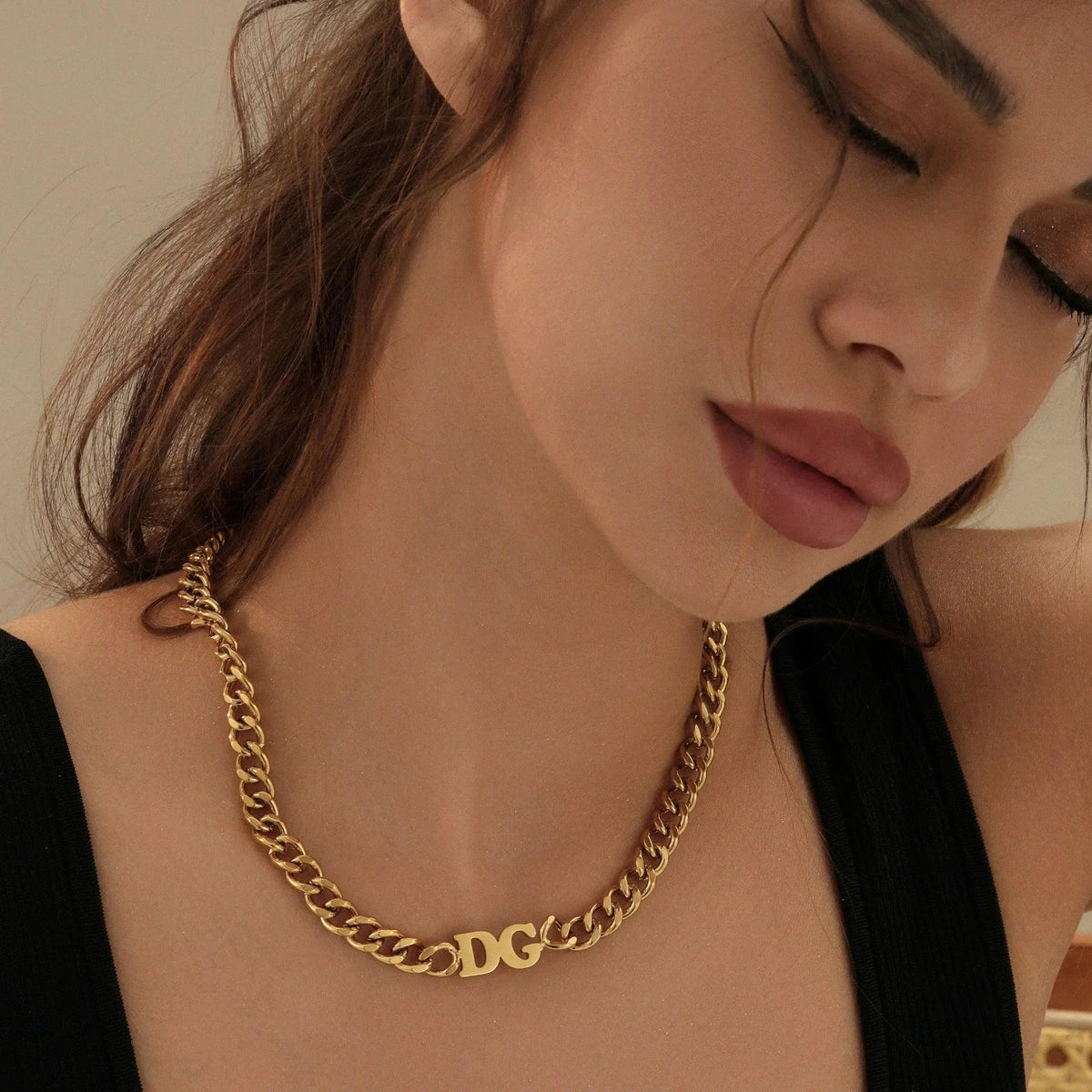 Choker Cuban Personalizado com Iniciais - Wulgor