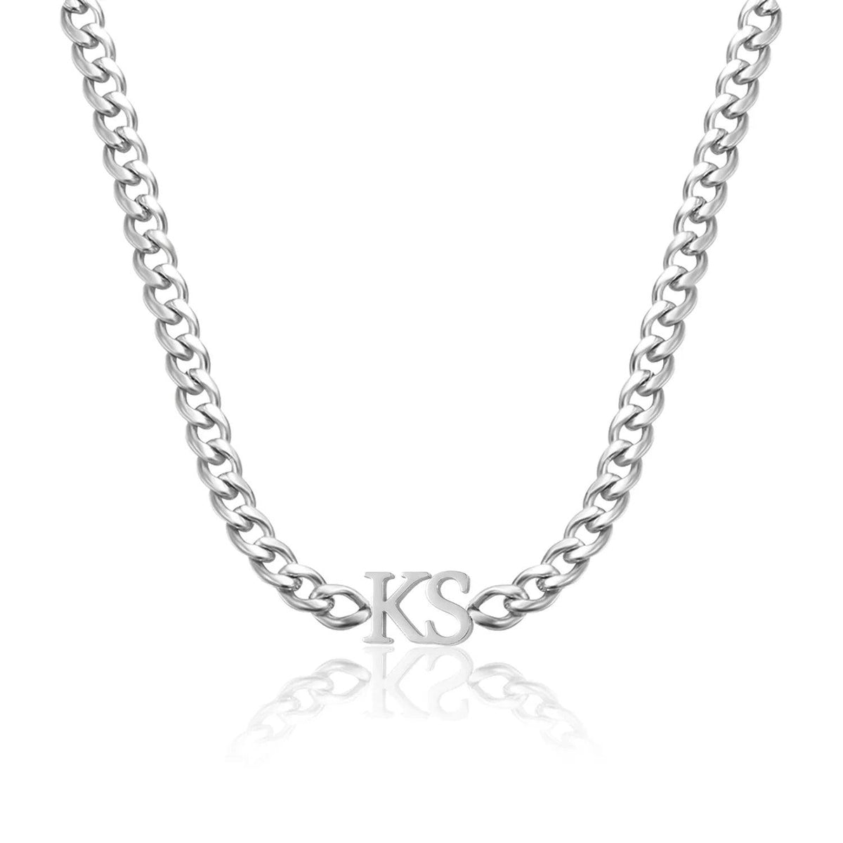 Choker Cuban Personalizado com Iniciais - Wulgor