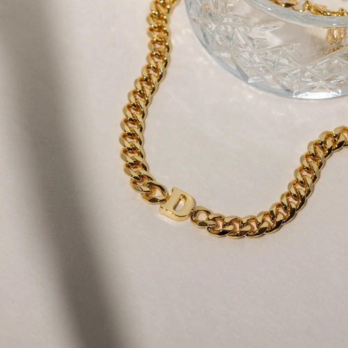 Choker Cuban Personalizado com Iniciais - Wulgor