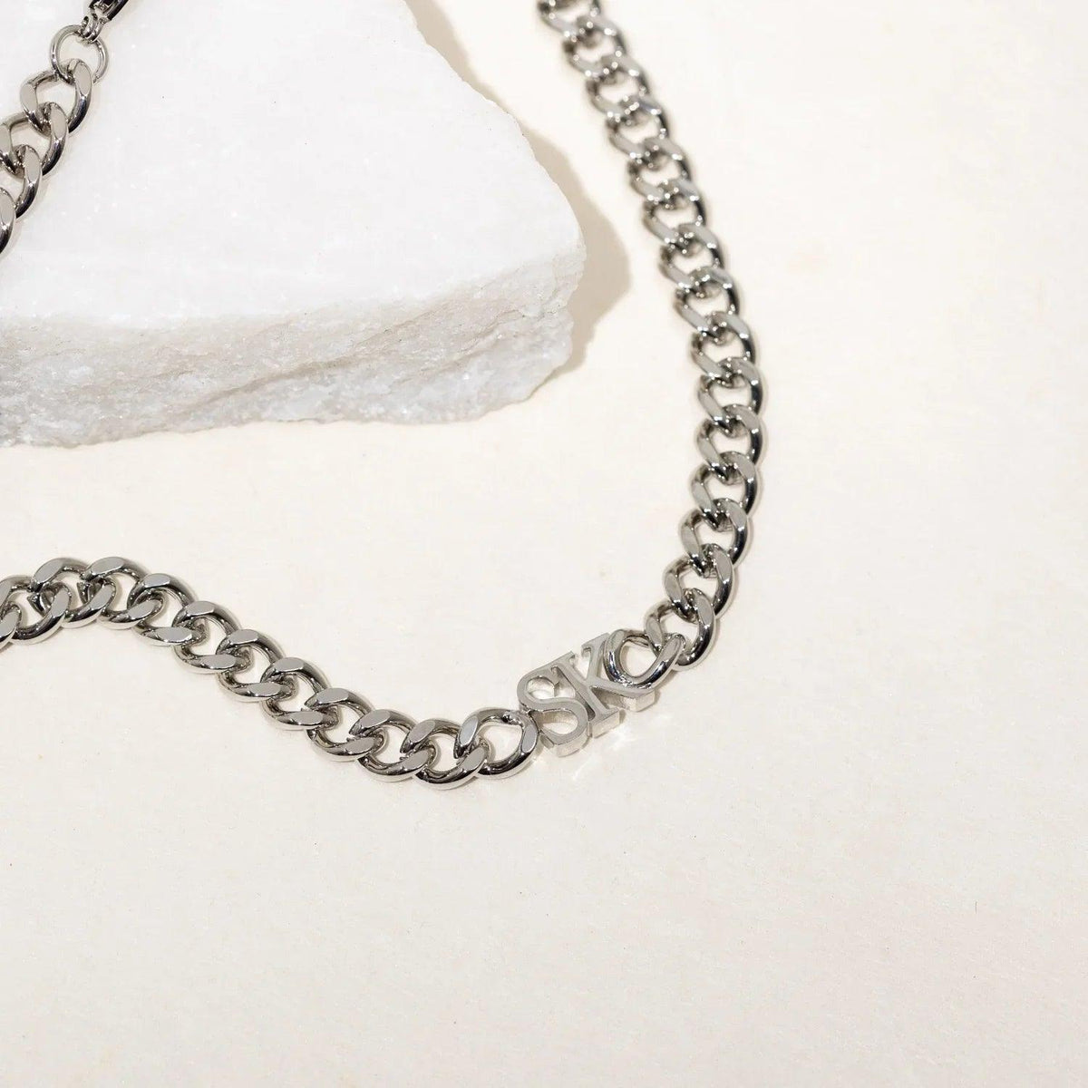 Choker Cuban Personalizado com Iniciais - Wulgor