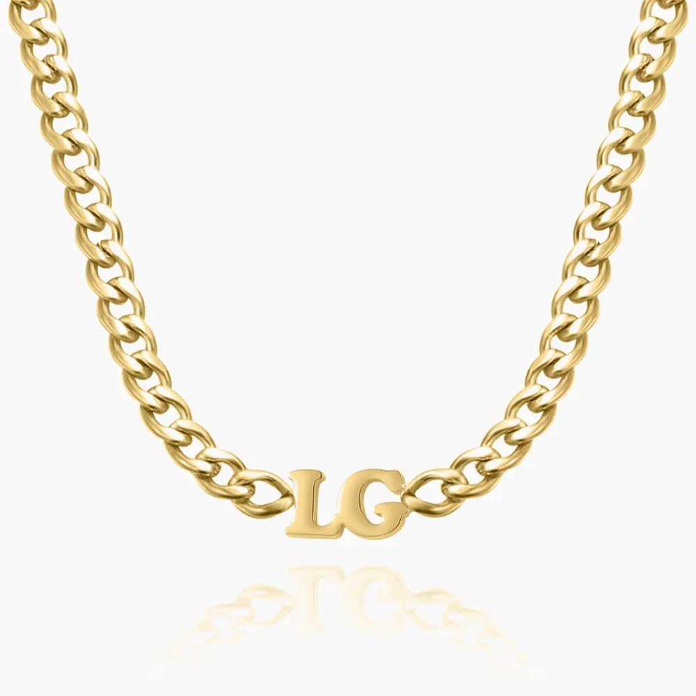 Choker Cuban Personalizado com Iniciais - Wulgor