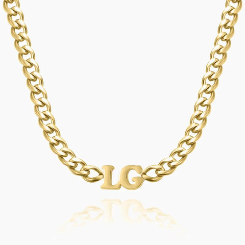 Choker Cuban Personalizado com Iniciais - Wulgor