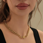 Choker Cuban Personalizado com Inicial - Wulgor
