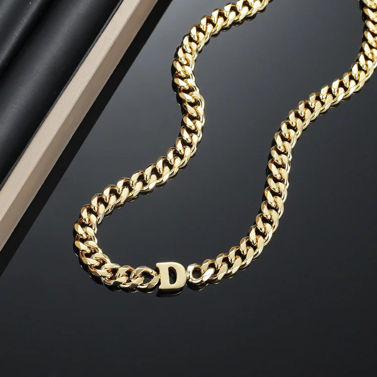 Choker Cuban Personalizado com Inicial - Wulgor