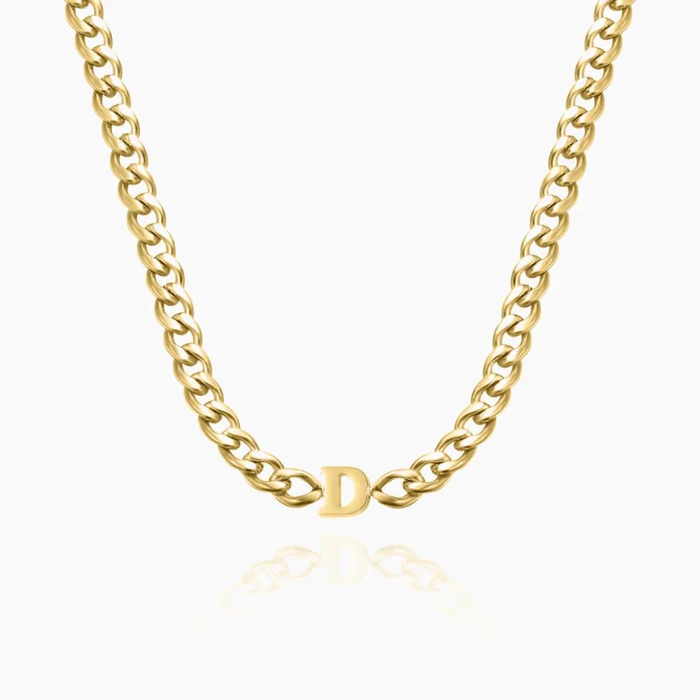 Choker Cuban Personalizado com Inicial - Wulgor