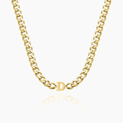 Choker Cuban Personalizado com Inicial - Wulgor