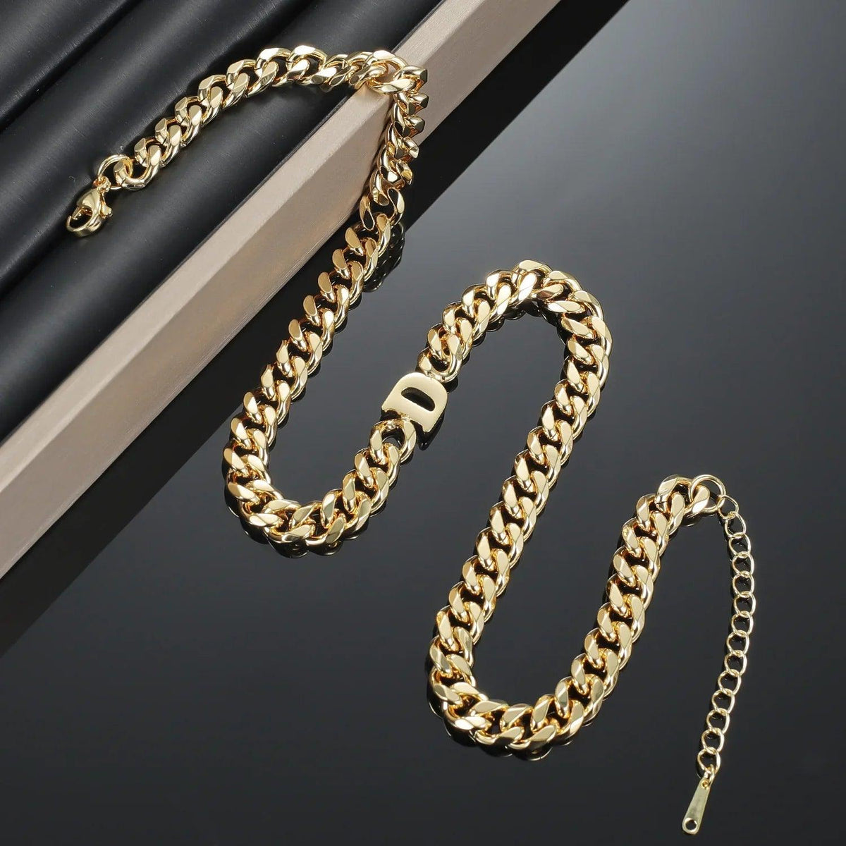 Choker Cuban Personalizado com Inicial - Wulgor