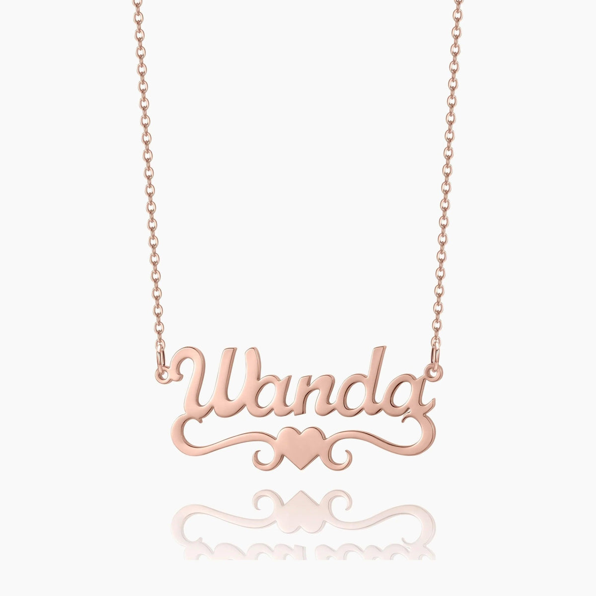 Colar Personalizado com Nome e Coração - Wulgor
