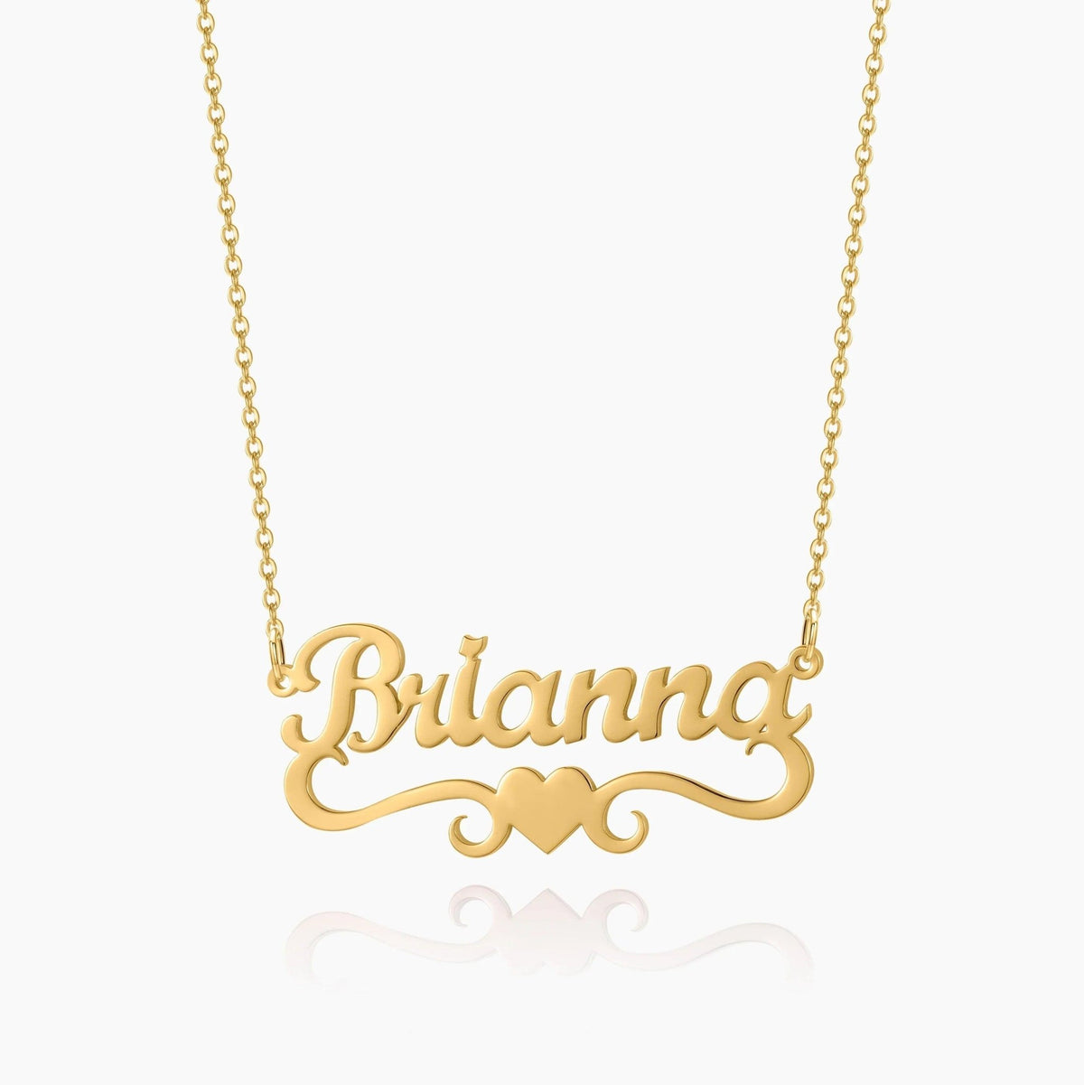 Colar Personalizado com Nome e Coração - Wulgor