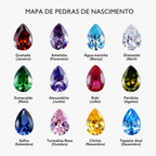 Colar Nome e Pedra de Nascimento