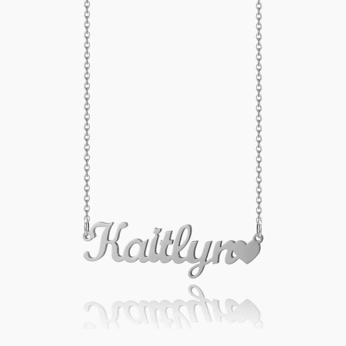 Colar Personalizado com Nome e Coração - Wulgor