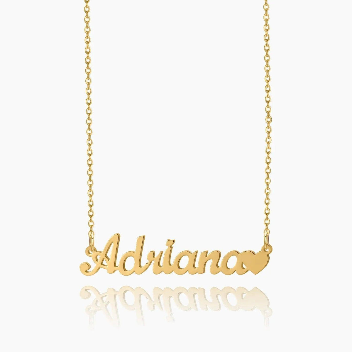 Colar Personalizado com Nome e Coração - Wulgor