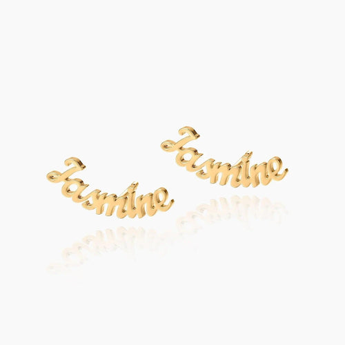 Brincos de Espiga Personalizados com Nome - Wulgor