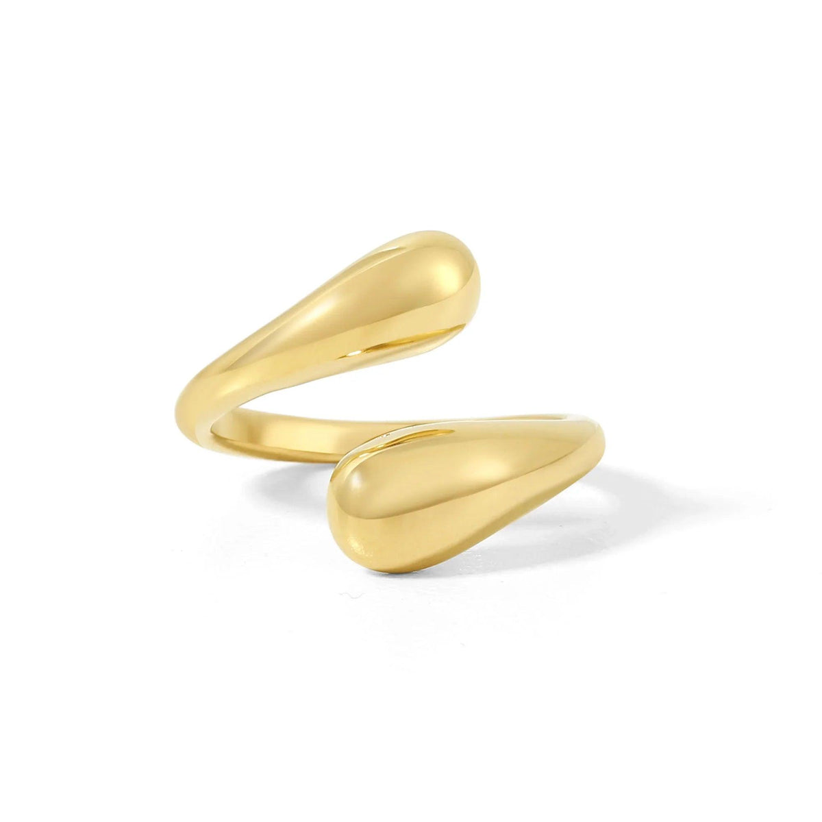 Anel Aberto Twist Drop - Wulgor