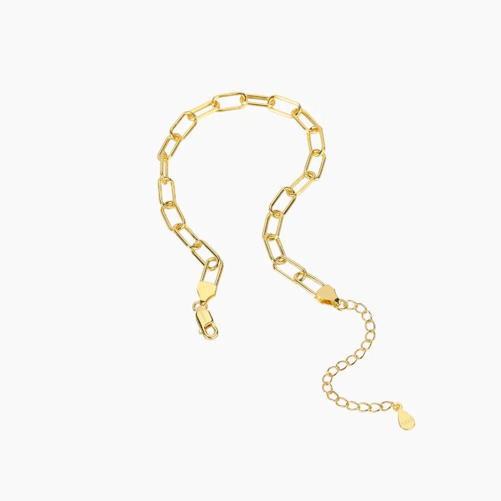 Pulseira Corrente Paperclip 4mm - Wulgor