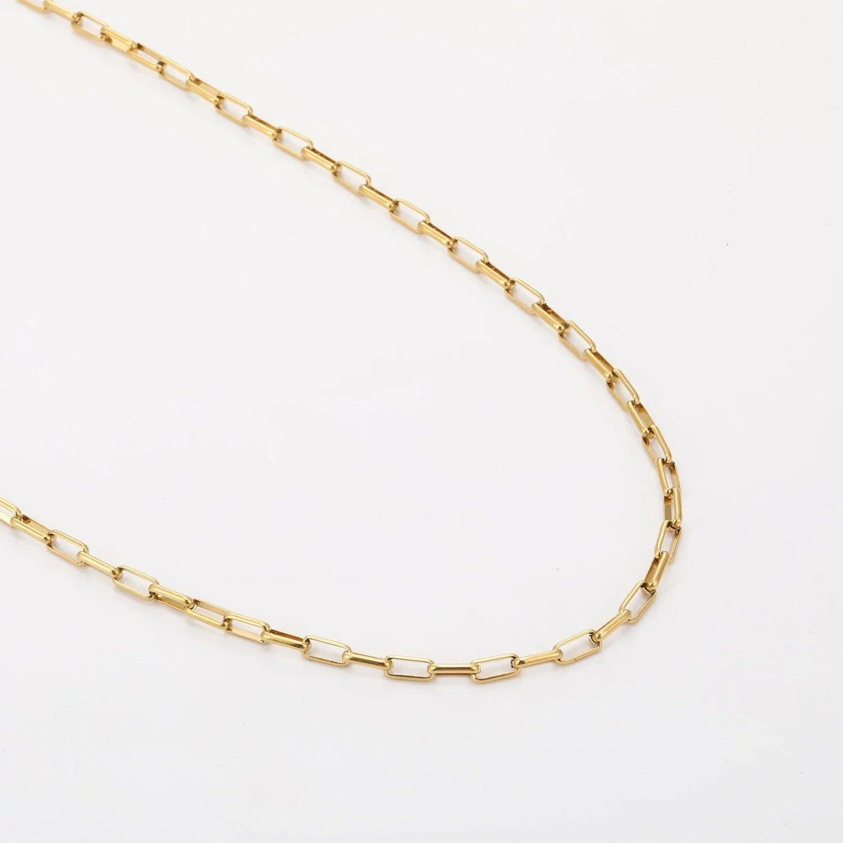 Colar Corrente Paperclip 3mm - Wulgor
