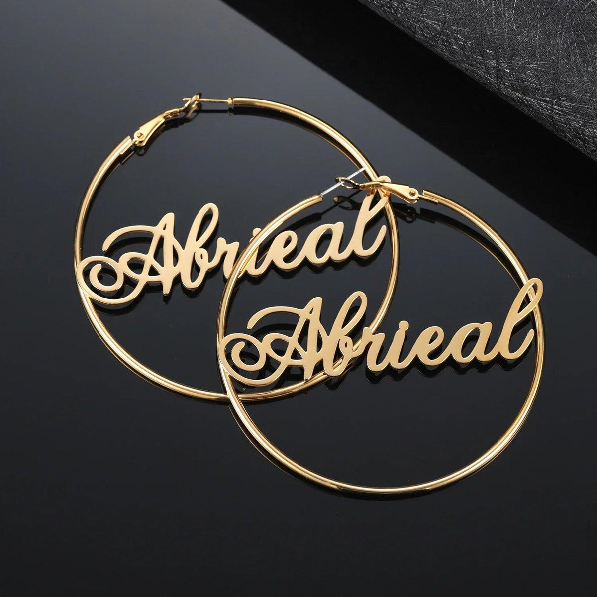 Argolas Personalizadas com Nome em Script - Wulgor