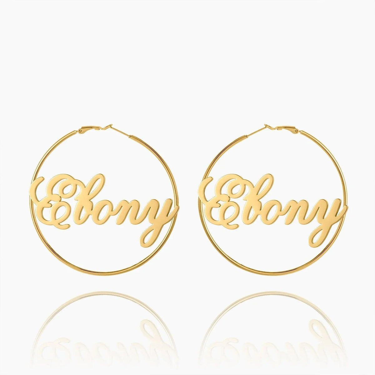 Argolas Personalizadas com Nome em Script - Wulgor