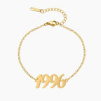 Pulseira de Tornozelo Personalizada com Ano - Wulgor