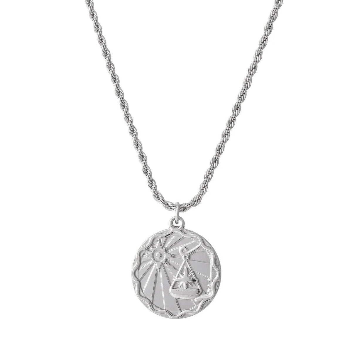 Colar Moeda Signo do Zodíaco em Corrente Rope - Wulgor